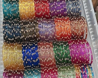 Kashmiri Glass Bangles Combo set