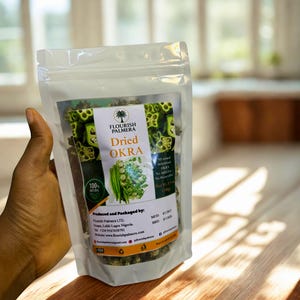 Dehydrated Okra Slices: Natural Nigerian Okro for Draw Soup
