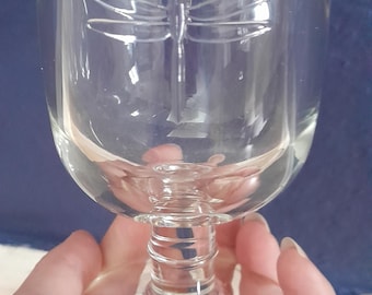 La Rochere, wine glass, juice glass, dragonfly, France, glass