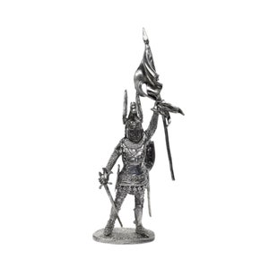 MEDIEVAL German KNIGHT Rudolf II, 1/32 54mm Metal Tin Figure Tin Toy Soldier Not A Toy