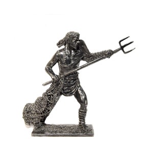 ROMAN Gladiator WARRIOR Ancient ROME 1/32&quot; Metal Tin Figure Tin Toy Soldier 54mm Not A Toy