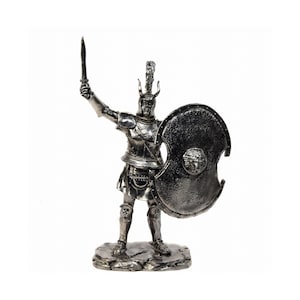 GREEK KING MENELAUS of Sparta Greece 1/32” Metal Tin Figure Tin Toy Soldier Not A Toy