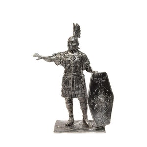 ROMAN Auxiliary OFFICER Ancient ROME 1/32&quot; Metal Tin Figure Tin Toy Soldier 54mm Not A Toy