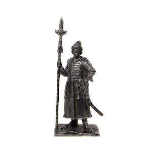 RUSSIAN Strelets MUSCOVITE Warrior MUSCOVY Warrior  1/32 54mm Metal Tin Figure Tin Toy Soldier Not A Toy