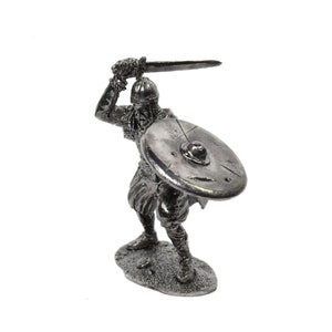 VARANGIAN Warrior DRUZHINA Kievan RUS 1/32 54mm Metal Tin Figure Tin Toy Soldier Not A Toy