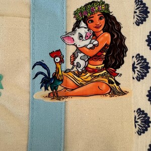 Disney Moana dubbelzijdige op maat gemaakte minidraagtas van Trader Joes afbeelding 4