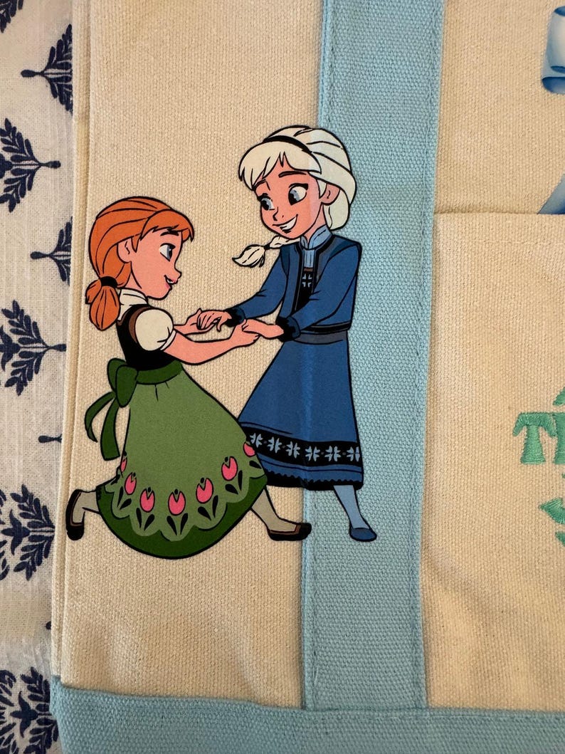 Minibolso personalizado de doble cara de Disney Frozen de Trader Joe's imagen 4