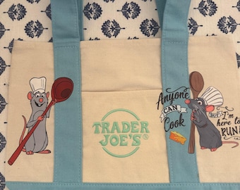 Disney Remy Ratatouille Custom Made Trader Joes Mini Tote