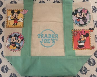 Disney Mickey and Minnie Custom Made Trader Joes Mini Tote
