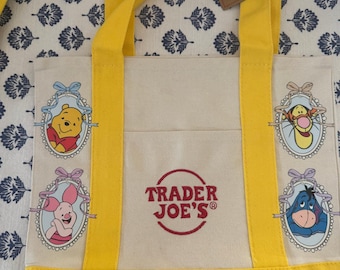Disney WInnie the Pooh Coquette Yellow Custom Made Trader Joes Mini Tote