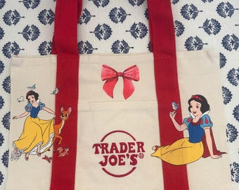 Disney Snow White Red Custom Made Trader Joes Mini Tote