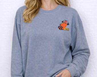 Disney Custom Made Turning Red Panda Patch XL Sweatshirt D23