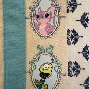 Mini bolso de mano personalizado de Disney Stitch and Friends Coquette de Trader Joe's imagen 4