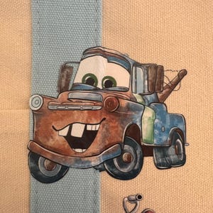 Disney Cars Lightning McQueen op maat gemaakte minidraagtas van Trader Joes, uniek in zijn soort afbeelding 10