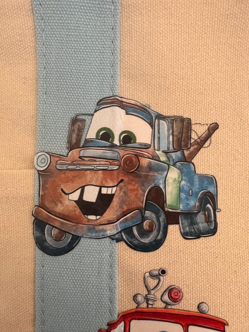 Disney Cars Lightning McQueen op maat gemaakte minidraagtas van Trader Joes, uniek in zijn soort afbeelding 10