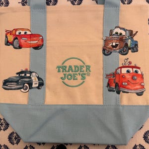 Disney Cars Lightning McQueen op maat gemaakte minidraagtas van Trader Joes, uniek in zijn soort afbeelding 5