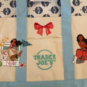 Disney Moana dubbelzijdige op maat gemaakte minidraagtas van Trader Joes afbeelding 2