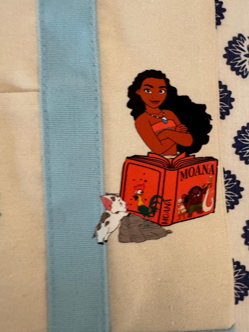 Disney Moana dubbelzijdige op maat gemaakte minidraagtas van Trader Joes afbeelding 5
