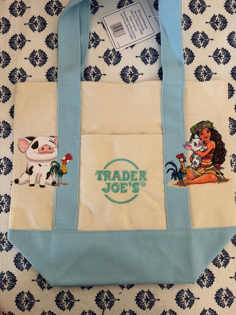 Disney Moana dubbelzijdige op maat gemaakte minidraagtas van Trader Joes afbeelding 1