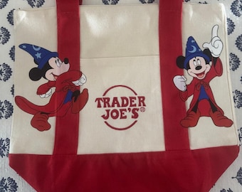 Disney Sorcerer Mickey Custom Made Trader Joes Mini Tote