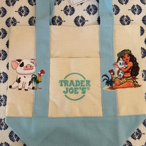 Disney Moana dubbelzijdige op maat gemaakte minidraagtas van Trader Joes afbeelding 3
