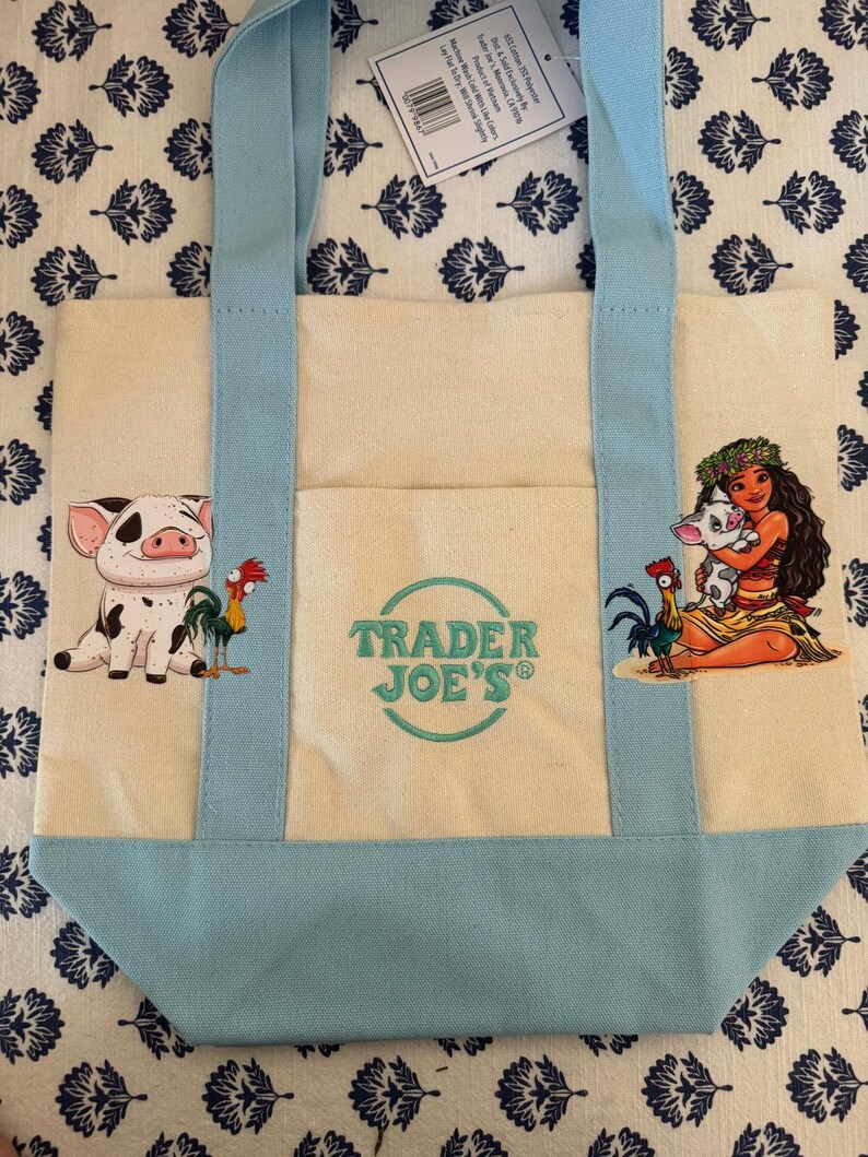 Disney Moana dubbelzijdige op maat gemaakte minidraagtas van Trader Joes afbeelding 3
