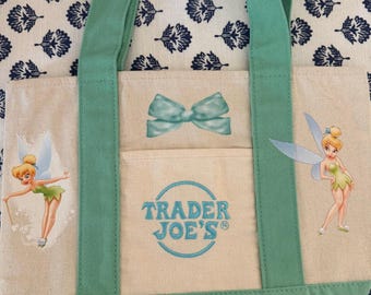 Disney Tinkerbelle Custom Made Trader Joes Mini Tote