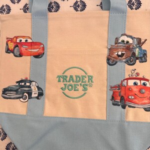 Disney Cars Lightning McQueen op maat gemaakte minidraagtas van Trader Joes, uniek in zijn soort afbeelding 9