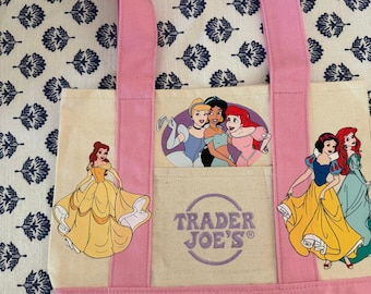 Disney Pink Princess Custom Made Trader Joes Mini Tote