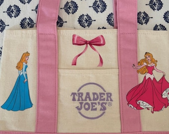 Disney Aurora Sleeping Beauty Double Sided Custom Made Trader Joes Mini Tote