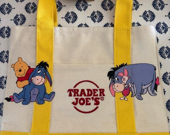 Disney Winnie The Pooh Friends Yellow Custom Made Trader Joes Mini Tote