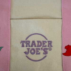 Disney Ariel Pink Double Sided Custom Made Trader Joes Mini Tote image 4