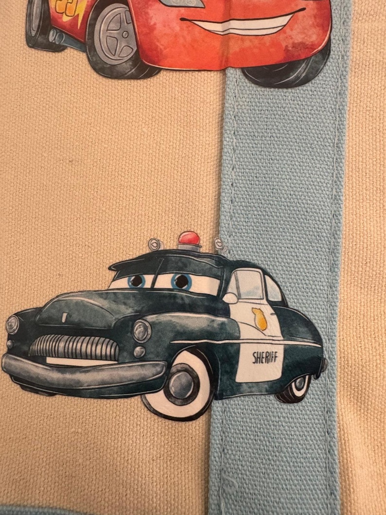 Disney Cars Lightning McQueen op maat gemaakte minidraagtas van Trader Joes, uniek in zijn soort afbeelding 6
