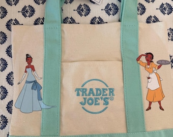 Disney Tiana Princess & The Frog Custom Made Trader Joes Mini Tote