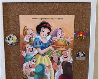 Disney Sneeuwwitje Pin aangepast kurkbord met pinnen inbegrepen Perfect cadeau voor verzamelaars