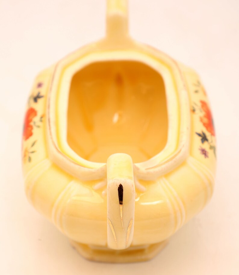 Vintage Limoges Golden Glow Pattern China Creamer and Sugar Etsy