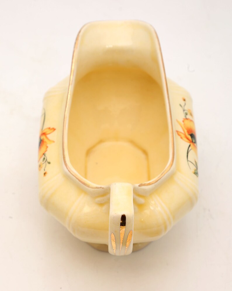 Vintage Limoges Golden Glow Pattern China Creamer and Sugar Etsy