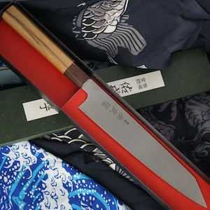 Kiritsuke Japanese kitchen knife Sukenari Slender Gyuto 24cm