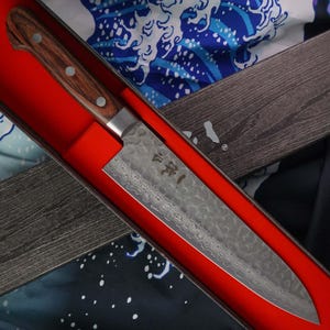 Gyuto japansk kökskniv Ittetsu Damascus VG10 21 cm