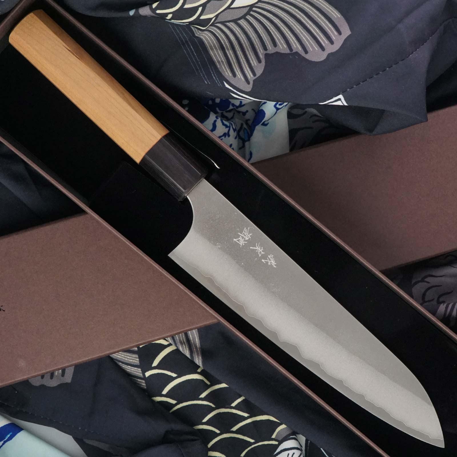 Gyuto Japanese Kitchen Knife Yoshimi Kato Aogami Super 18cm