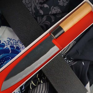 Gyuto japansk kökskniv Daisuke Nishida Shirogami 18 cm