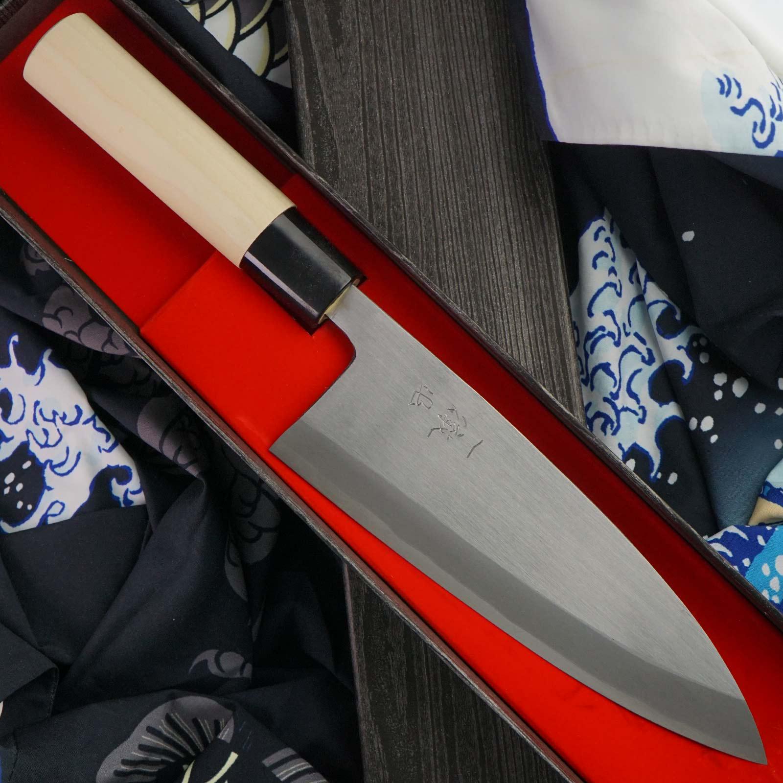 Deba Japanese Kitchen Knife Ittetsu Forge-welded Shirogami 2 16.5