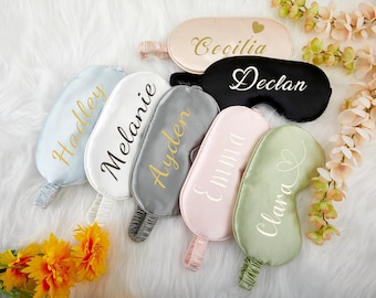 Set personalizzato per pigiama party SPA - Elastico per capelli Maschera per dormire Damigella d'onore Proposta Festa di compleanno Bomboniera per matrimonio Regalo di Natale - Italia