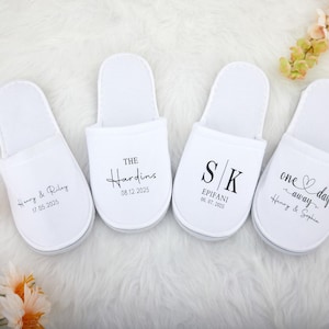 Custom Name Fluffy Slippers,mothers day gift,Custom Bride Slippers,Wedding day slippers,Bridesmaid Proposal,Bridal Party Gifts