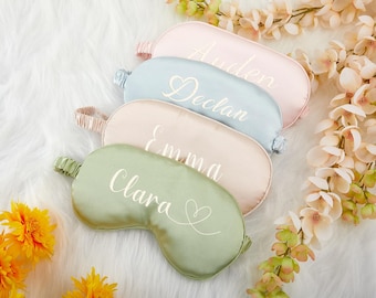 Custom Satin Eye Blindfold for Bridesmais,Personalized Satin Eye Mask,Bridesmaid Eye Mask for Bridal Party,Bridesmaid Gift,Gift for her