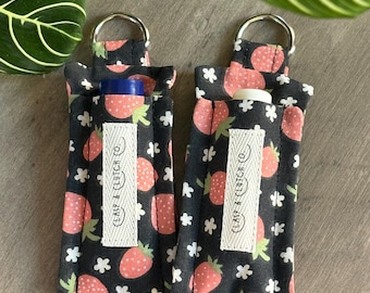 Sweet Strawberry Chapstick, Lip Balm, Lipstick Holder