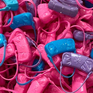10stk. Bunte Puppen Geldbörsen-für 11.5 ”Puppen-Pink, Blau, Lila