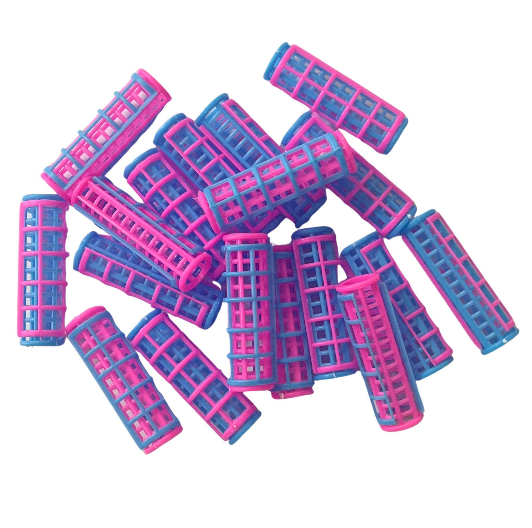 SKELOX Lockenwickler Aus Kunststoff – 12 Stück, 26 Mm, Pink, Mit Gratis-Pins, Belüftet