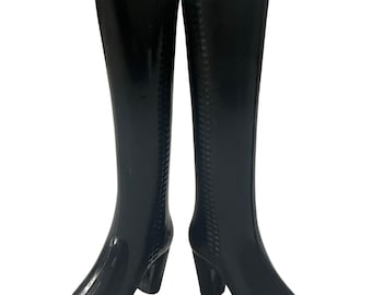 6 pairs of Black Boots for Dolls-fits 11.5” dolls