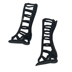 6 pairs of Black Strapped Doll Boots-for 11.5” dolls